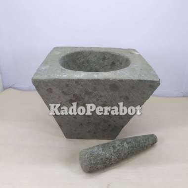 lumpang batu jumbo kotak - lumpang jumbo batu asli - lumpang batu asli