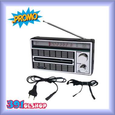 Radio International / Radio Jaman Dulu AC-DC Radio / Antik Model Classic Jadul FM-AM (Bisa Batrei & 