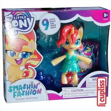 Hasbro My Little Pony F1759 Sunset Shimmer Smashin Fashion Green -