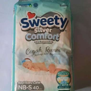 Popok Bayi Sweety Silver Comfort NB-S 40 tape