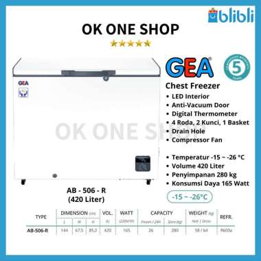 GEA Chest Freezer AB-506-R | AB-506R [Jadetabek]