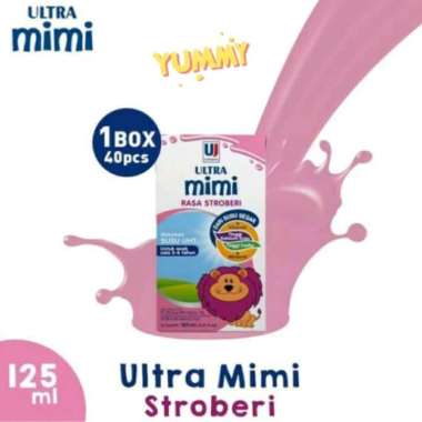 Susu Ultra Mimi 125ml 125 ml strawberry 1dus=40pcs
