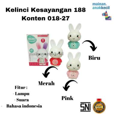 Mainan AnakPerempuan Talking Bunny kelinci / Kelinci Kesayangan 018-27 Multicolor