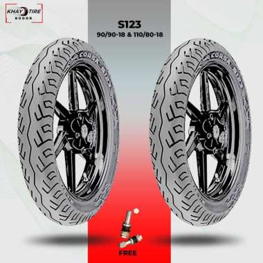 Sepasang Ban Motor Moge - CORSA S123 90/90 & 110/80 Ring 18 Tubeless