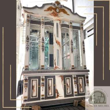 LEMARI PAJANGAN KRISTAL 4 PINTU TP