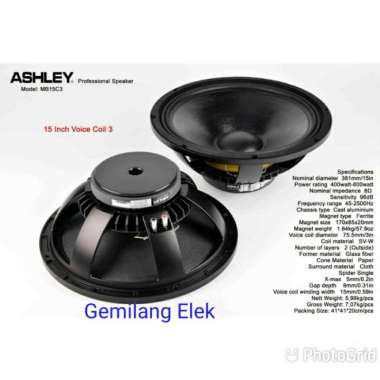 Speaker Ashley 15 Inch Mb15C3