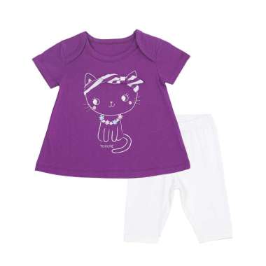 TORIO Legging Set Little Cat - Baju Setelan Anak Perempuan 3-6 bulan