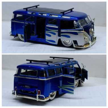 Jada Diecast Mobil 1972 Volkswagen Bus Skala 1:24