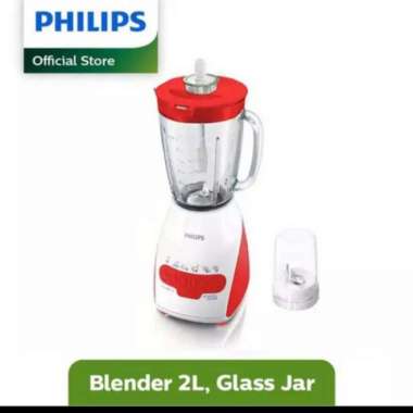Gratis Ongkir Blender Philips Gelas Kaca (2 Liter) - Hr2116 Merah
