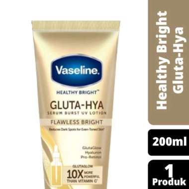 Vaseline Healthy Bright Gluta-Hya Serum Burst UV Lotion 200ML- Flawless Bright
