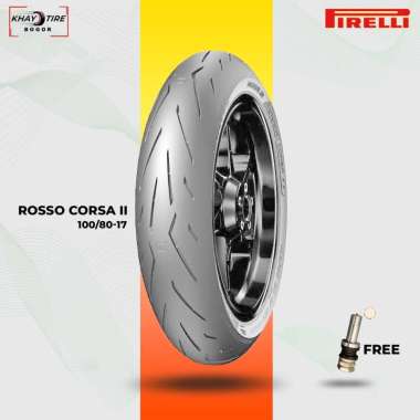 Ban Motor Bebek - PIRELLI DIABLO ROSSO CORSA II 100/80 Ring 17 Tubeless
