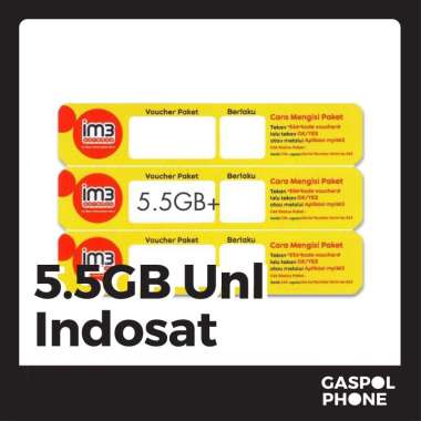 Voucher Data Indosat Freedom U 5,5GB Unlimited