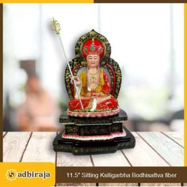 Rupang Patung Arca Ksitigarbha Bodhisattva Ti Cang Wang Fiber 11,5"