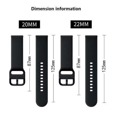 Finchy Strap for TicWatch Pro Replacement Silicone Wristband Black