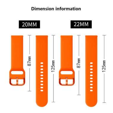 Finchy Strap for TicWatch Pro Replacement Silicone Wristband Orange