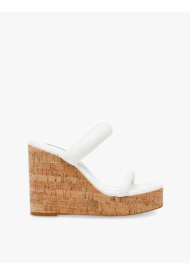 white wedge slip on