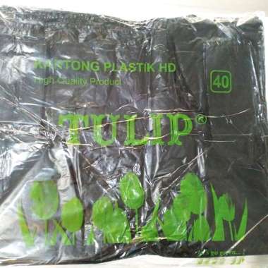 Tulip Kantong Plastik Kresek HD 40 Hitam