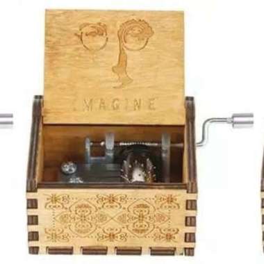 Kotak Musik Imagine Wooden Music Box Kado Unik