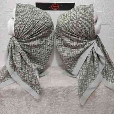 PREMIUM DAN TERMURAH Segiempat voal Denay, segiempat motif terbaru ORIGINAL mustard