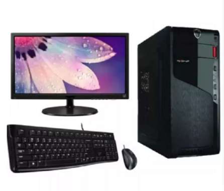 Paket 1 Set PC AMD A8 7680 VGA R7 Komputer Gaming Editing Office Casing PU HDD 500GB Tanpa SSD