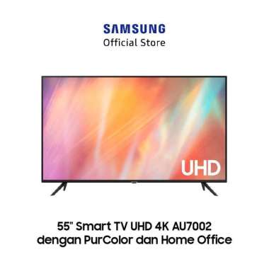 Samsung Smart TV 55 inch UHD 4K AU7002 dengan PurColor - UA55AU7002KXXD