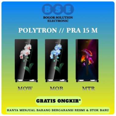 Kulkas 1 Pintu 150l Polytron Varia Series Polytron PRA15MOW/B PRA15MTR