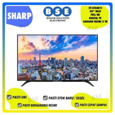 SHARP LED 50 INCH | 2T-C50AD1I | 50AD1 50 Inci Sharp Full HD DVB T-2
