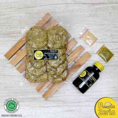 Pempek Palembang Kulit Crispy 10 Pcs + Cuko 150mL - Vakum Frozen - PEMPEK ZERIN