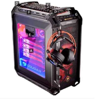 New CPU Termurah Paket PC/Komputer Gaming Cougar i5 9400 GTX 1080 Ti 11GB ULTRA + MONITOR LG 20' Sia