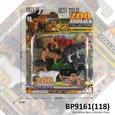 MAINAN ZOO ANIMAL COLLECTION BP 9161 MAINAN KEBUN BINATANG ANAK ANAK