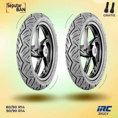 SEPASANG Ban Motor Matic // IRC ZIGGY 80/90-14 dan 90/90-14 Tubeless