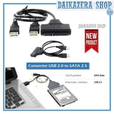Converter USB 2.0 to SATA 2.5 HDD Adapter