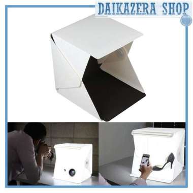 Photo Studio Mini dengan Lampu LED ukuran L
