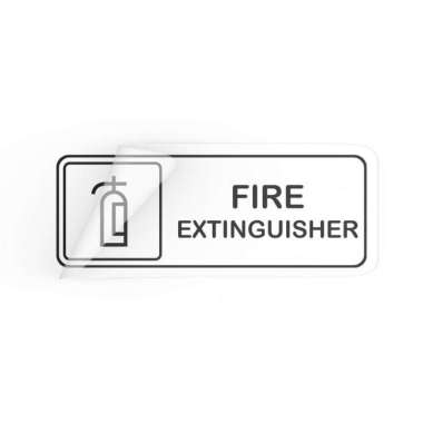 Stiker Penanda Alat Pemadam - Stiker Dinding - Apar Sticker Hitam