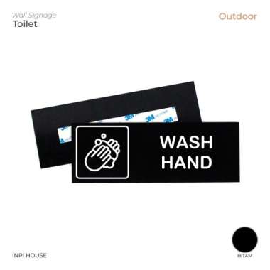 Wash Hand Signage - Acrylic Sign - Wash Hand - Logo Cuci Tangan