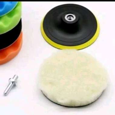 paket woll wool poles mobil 5 inch tatakan pad velcro 5 inch dan adaptor