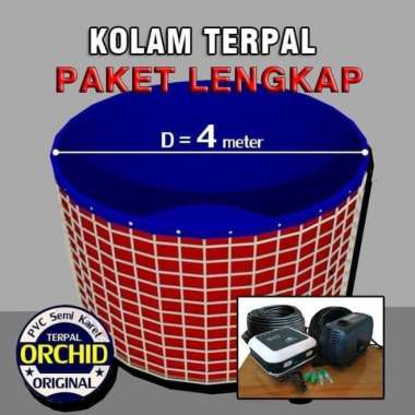 Paket Lengkap Kolam Terpal Bioflog D4