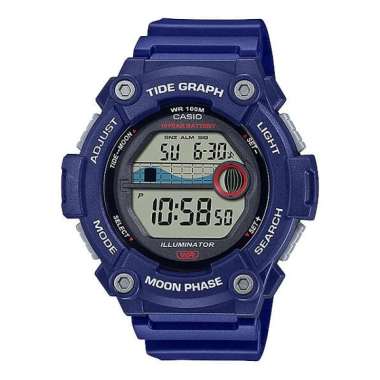 CASIO Digital Tidegraph Moongraph WS1300H Original Jam tangan Pria Blue