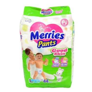 Promo Harga Merries Pants Good Skin L44 44 pcs - Blibli