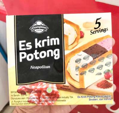 Promo Harga CAMPINA Es Krim Potong Neapolitan 1000 ml - Blibli