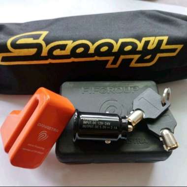 Paket Gembok Original Astra+Sarung Shockbreaker Belakang Honda Scoopy Scoopy Putih