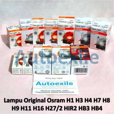 Lampu Osram Original H1 H3 H4 60/55W 100/90W 130/90W H7 H8 35W H9 65W H11 H16 19W H27/2 881 27W HIR2