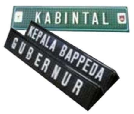 GM PAPAN NAMA MEJA (DESK PLATE) DP 63