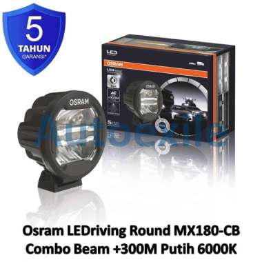 Osram LEDriving Round MX180-CB Combo Beam Putih 6000K MX180CB Original Lampu DRL Sorot Bulat Depan M