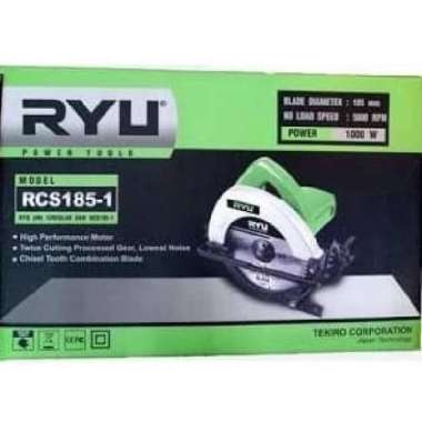 RYU tekiro mesin potong Gergaji kayu 7 in. circular saw 185 - 1