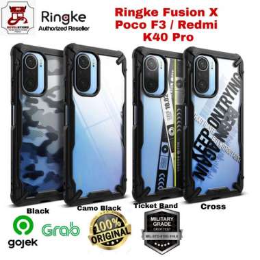 Ringke Fusion X Casing For Xiaomi Poco F3 Redmi K40 Original Case F3 BLACK