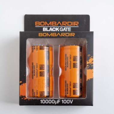 Kapasitor Elco 10000uF - 100V BOMBARDIR 10000uF/100V Blackgate Audio
