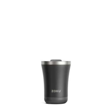 Zoku Black 12oz 3in1 Tumbler - Botol Minuman Panas, Botol Minum Kopi, Teh , Gelas Minum Panas, Botol