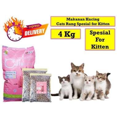 Catsrang Kitten - Makanan Kering Anak Kucing Repack 4 Kg