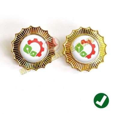 Pin Logo Pin KEMENPERIN Model Bunga – Bros Logo Bahan Logam Mulyocreative